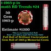 Image 1 : Shotgun Lincoln 1c roll, 1965-p 50 pcs Bank Wrapper.