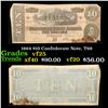 Image 1 : 1864 $10 Confederate Note, T68 Grades vf+