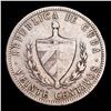 Image 3 : 1915 Silver Cuba 20 Centavos 20c Rare Fine Reeding KM-13.1 Grades vf++