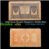 Image 1 : 1898 Issue Russia (Empire) 1 Ruble Note Grades vf+