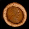 Image 2 : Mixed small cents 1c orig shotgun roll, 1918-s Wheat Cent, 1898 Indian Cent other end, Brinks Wrappe