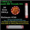Image 1 : Shotgun Lincoln 1c roll, 1964-p 50 pcs Bank Wrapper.