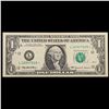 Image 2 : **Star Note** 1999 $1 Green Seal Federal Reserve Note  Grades Choice AU/BU Slider