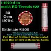 Image 1 : Shotgun Lincoln 1c roll, 1970-d 50 pcs Bank Wrapper.