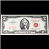 Image 2 : 1963 $2 Red seal United States Note Grades Gem CU