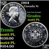 Image 1 : 1964 Canada Dollar $1 Grades GEM Unc PL