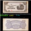 Image 1 : 1942 Philippines 50 Centavos Japanese WWII Invasion Currency Grades Select CU