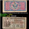 Image 1 : Military Payment Certificate (MPC) Series 481 25c Grades vf+