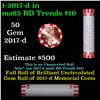 Image 1 : Shotgun Lincoln 1c roll, 2017-d 50 pcs Bank Wrapper.