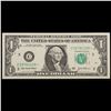 Image 2 : **Star Note** 2003A $1 Green Seal Federal Reserve Note  Grades Gem CU