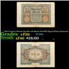 Image 1 : 1920 Germany Weimar Republic 100 Marks Post-WWI Hyperinflation Banknote Grades vf++
