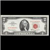 Image 2 : 1963A $2 Red seal United States Note Grades vf+