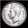 Image 2 : 1943 Silver Great Britain 6 Pence KM-852 Grades Select+ Unc