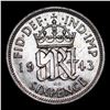 Image 3 : 1943 Silver Great Britain 6 Pence KM-852 Grades Select+ Unc