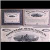Image 1 : ***Auction Highlight*** 1877 Home Stake Mining Company Stock Certificate Professionally Mounted & Fr
