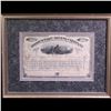 Image 2 : ***Auction Highlight*** 1877 Home Stake Mining Company Stock Certificate Professionally Mounted & Fr