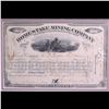 Image 3 : ***Auction Highlight*** 1877 Home Stake Mining Company Stock Certificate Professionally Mounted & Fr