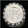 Image 3 : ***Auction Highlight*** Bank 50c Shotgun Roll $10 Halves 20 Coins in an old bank wrapper p Kennedy &
