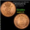 Image 1 : 1966 Denmark 5 Ore KM# 848.1 Grades Choice Unc RB