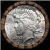 Image 2 : ***Auction Highlight***  AU/BU Slider Brinks Shotgun Peace $1 Roll 1924 & 'P' Ends Virtually UNC (fc