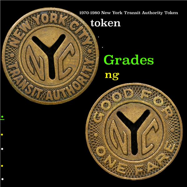 1970-1980 New York Transit Authority Token Grades