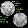 Image 1 : 1901-o Morgan Dollar $1 Grades GEM Unc