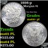 Image 1 : 1898-p Morgan Dollar $1 Grades Choice Unc+ PL