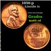 Image 1 : 1956-p Lincoln Cent 1c Grades GEM Unc RD