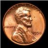 Image 2 : 1958-p Lincoln Cent 1c Grades GEM Unc RD
