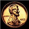 Image 2 : Proof 1963 Lincoln Cent 1c Grades Gem++ Proof Red