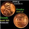 Image 1 : 1944-p Lincoln Cent 1c Grades GEM++ Unc RD