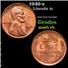 Image 1 : 1946-s Lincoln Cent 1c Grades GEM Unc RB