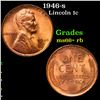 Image 1 : 1946-s Lincoln Cent 1c Grades GEM++ RB