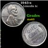 Image 1 : 1943-s Lincoln Cent 1c Grades Select Unc