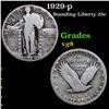 Image 1 : 1929-p Standing Liberty Quarter 25c Grades vg, very good