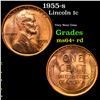Image 1 : 1955-s Lincoln Cent 1c Grades Choice+ Unc RD