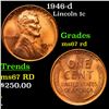 Image 1 : 1946-d Lincoln Cent 1c Grades GEM++ Unc RD