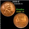 Image 1 : 1939-d Lincoln Cent 1c Grades GEM++ RB