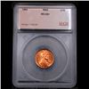 Image 4 : ***Auction Highlight*** 1954-p Lincoln Cent Near TOP POP! 1c Graded ms66+ rd BY SEGS (fc)
