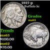 Image 1 : 1927-p Buffalo Nickel 5c Grades Select Unc