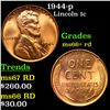 Image 1 : 1944-p Lincoln Cent 1c Grades GEM++ RD