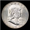 Image 2 : 1951-s Franklin Half Dollar 50c Grades Choice Unc FBL