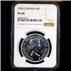 Image 2 : NGC 1963 Canada Silver $1 KM-54 Graded ms64 PL By NGC