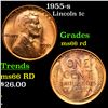 Image 1 : 1955-s Lincoln Cent 1c Grades GEM+ Unc RD