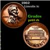 Image 1 : Proof 1962 Lincoln Cent 1c Grades Choice Proof RB