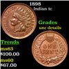 Image 1 : 1898 Indian Cent 1c Grades Unc Details