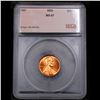 Image 4 : ***Auction Highlight*** 1957-p Lincoln Cent 1c Graded ms67 rd BY SEGS (fc)
