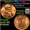 Image 1 : ***Auction Highlight*** 1953-d Lincoln Cent Near TOP POP! 1c Graded ms67 rd BY SEGS (fc)