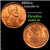 Image 1 : 1953-s Lincoln Cent 1c Grades GEM Unc RB
