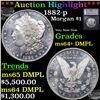 Image 1 : ***Auction Highlight*** 1882-p Morgan Dollar $1 Graded ms64+ DMPL BY SEGS (fc)